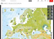 Imagen del mapa de Europa realizado por María del CEIP PABLO IGLESIAS